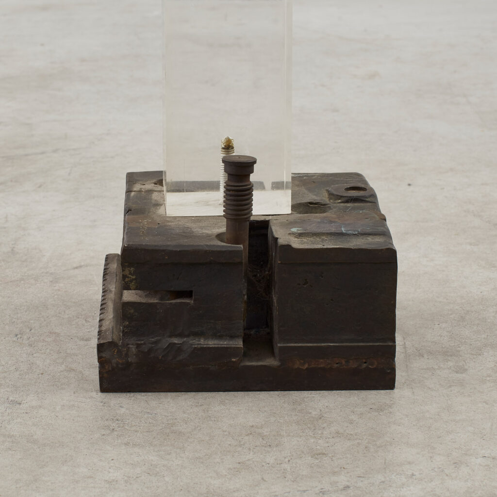 Liana Vassalou bronze and acrylic sculpture