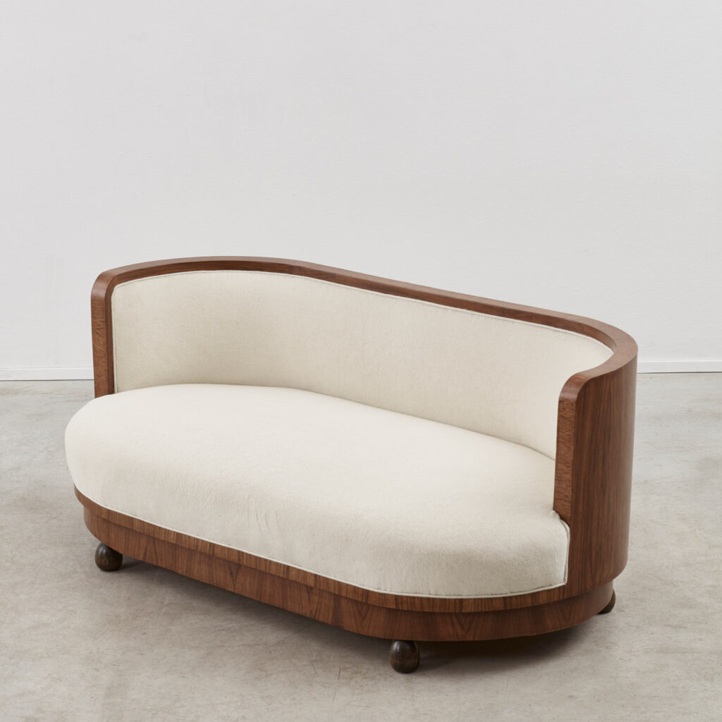 Art Deco loveseat