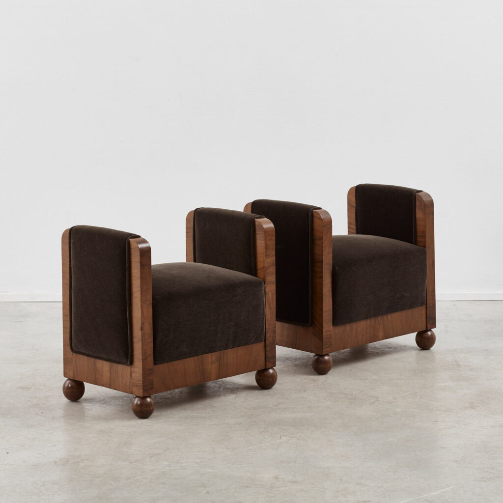 Pair of Art Deco stools