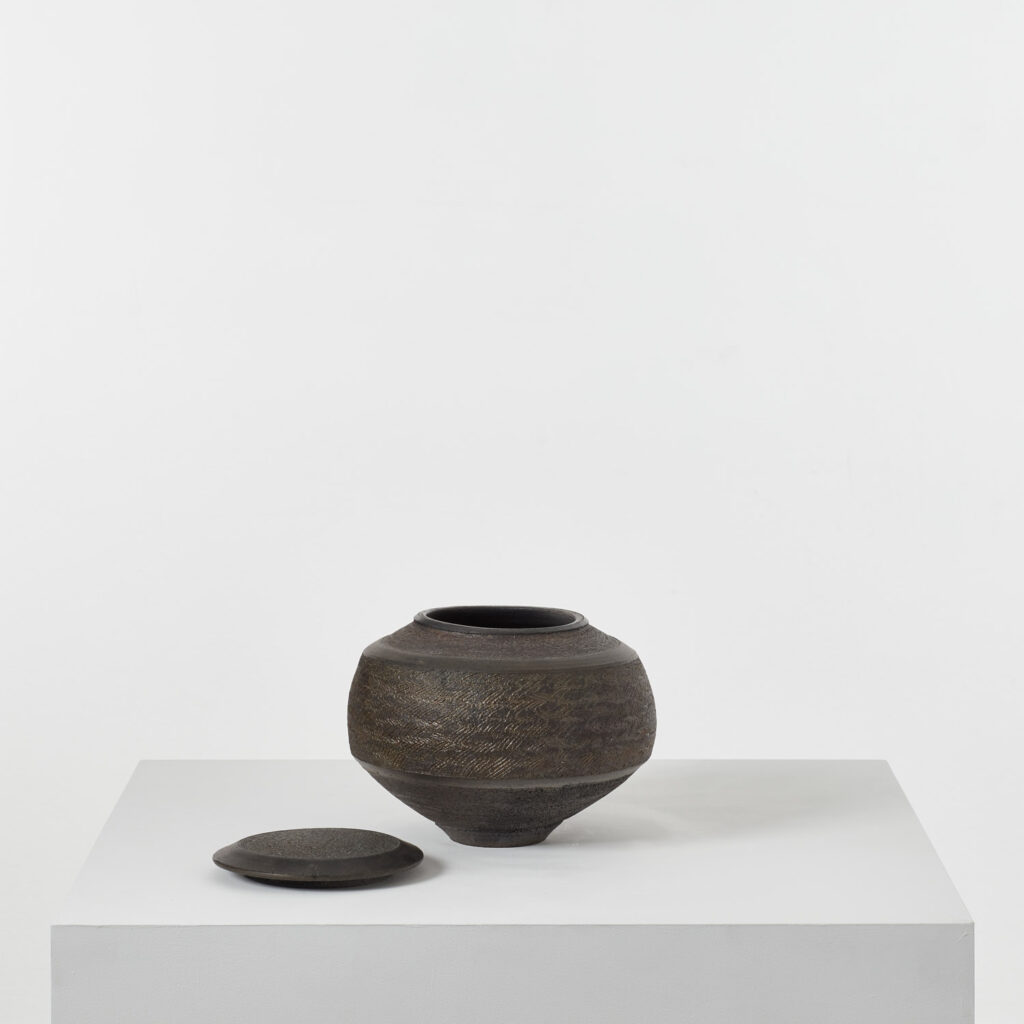 Jason Wason studio pottery lidded vessel