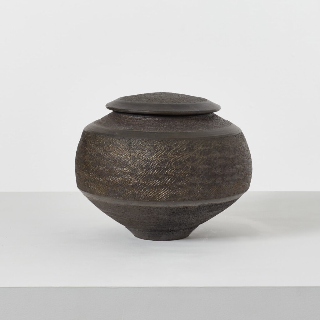 Jason Wason studio pottery lidded vessel