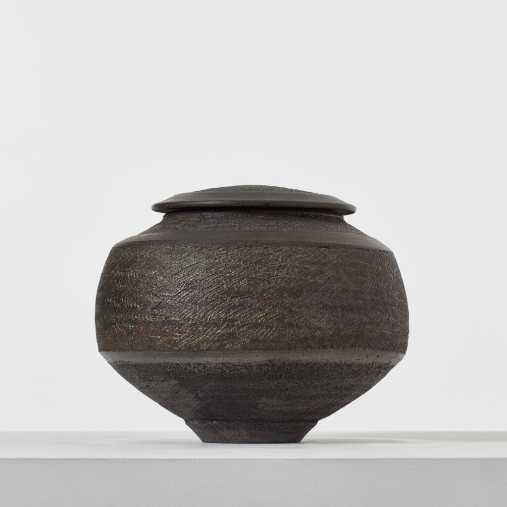 Jason Wason studio pottery lidded vessel