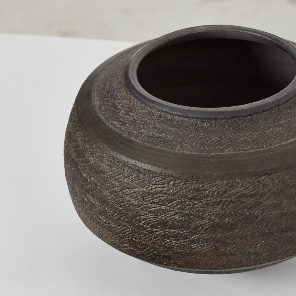 Jason Wason studio pottery lidded vessel