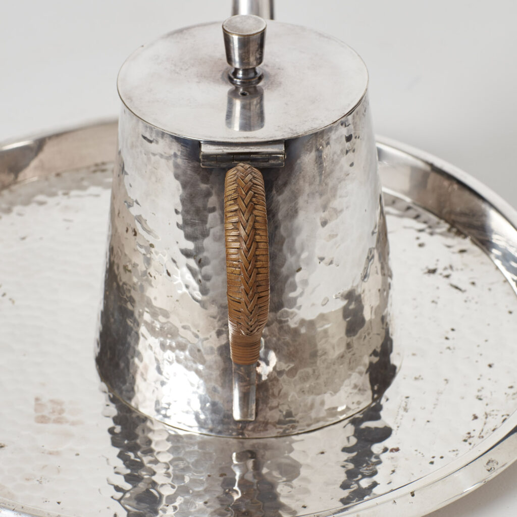 Viennese Secession silver-plated tea set