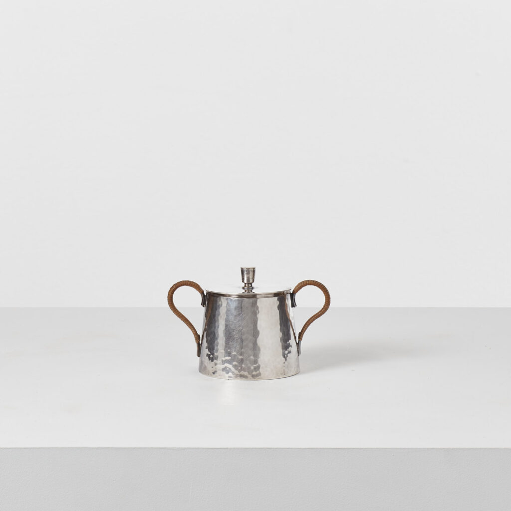 Viennese Secession silver-plated tea set