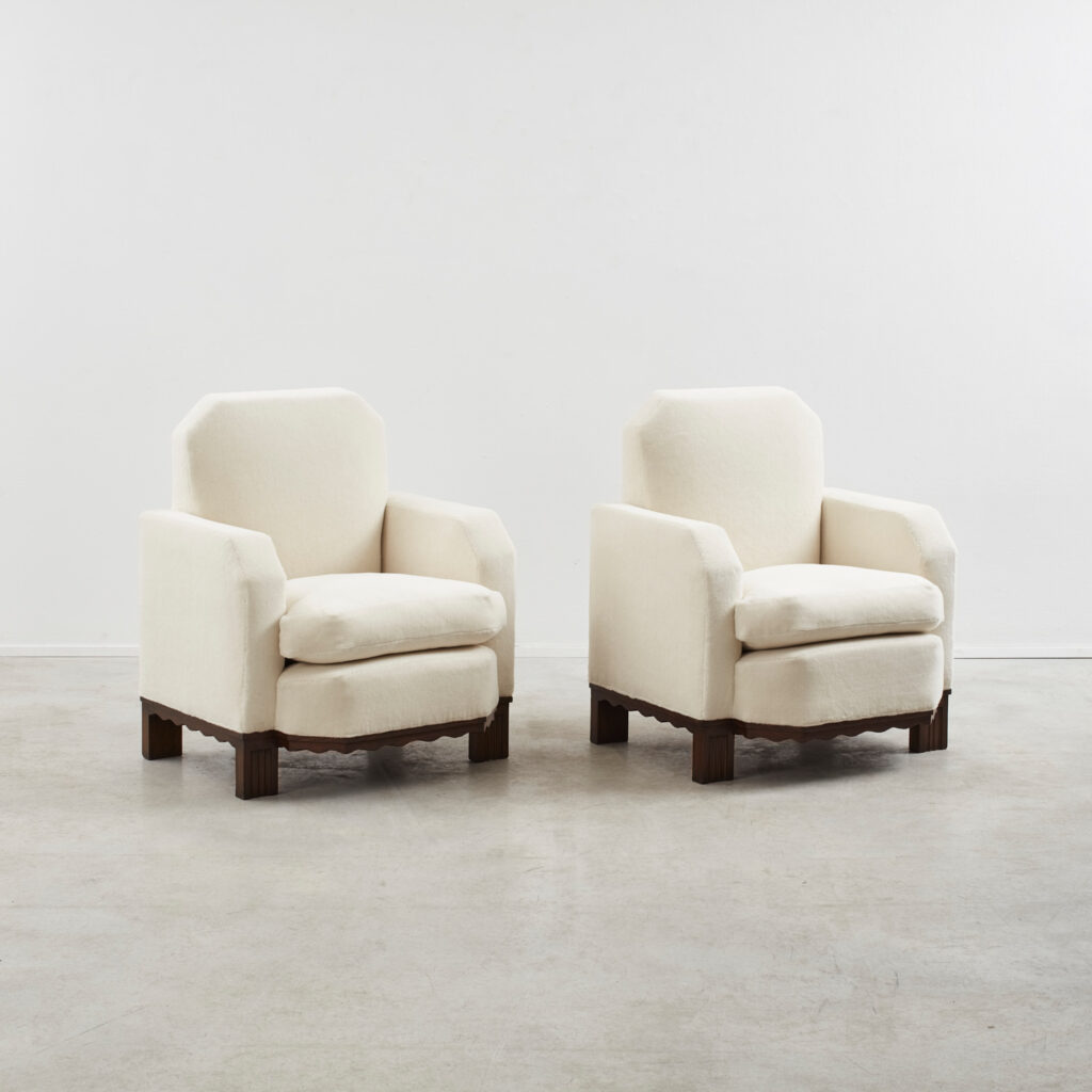 Pair of Art Deco armchairs