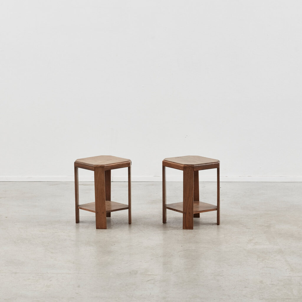 Pair of Art Deco end tables