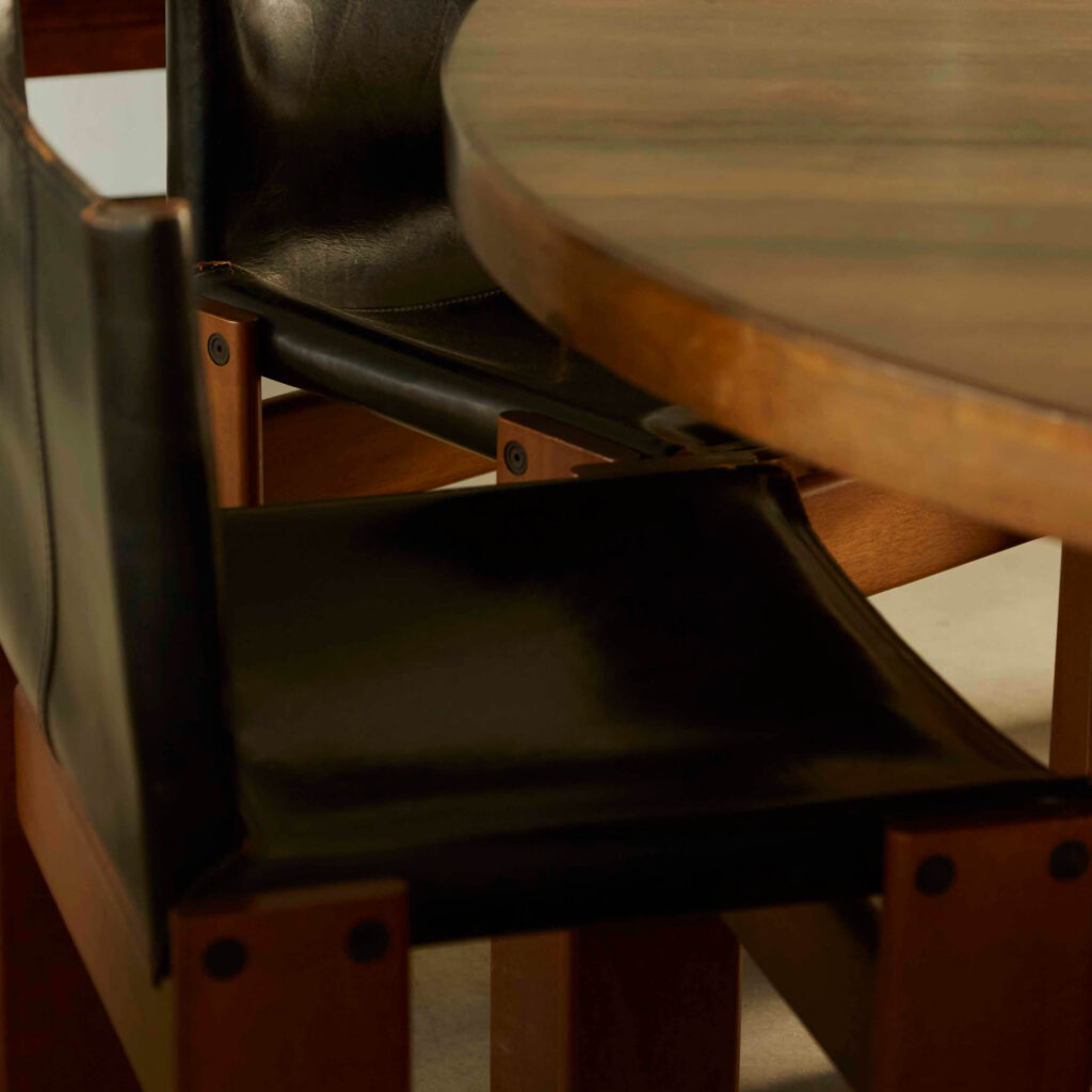 Six Afra & Tobia Scarpa Monk chairs