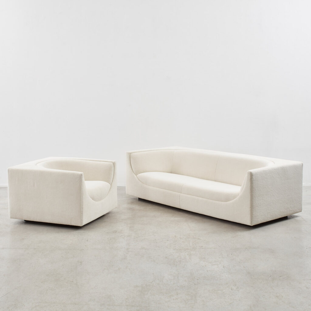 Jorge Zalszupin Cubo three-seater sofa
