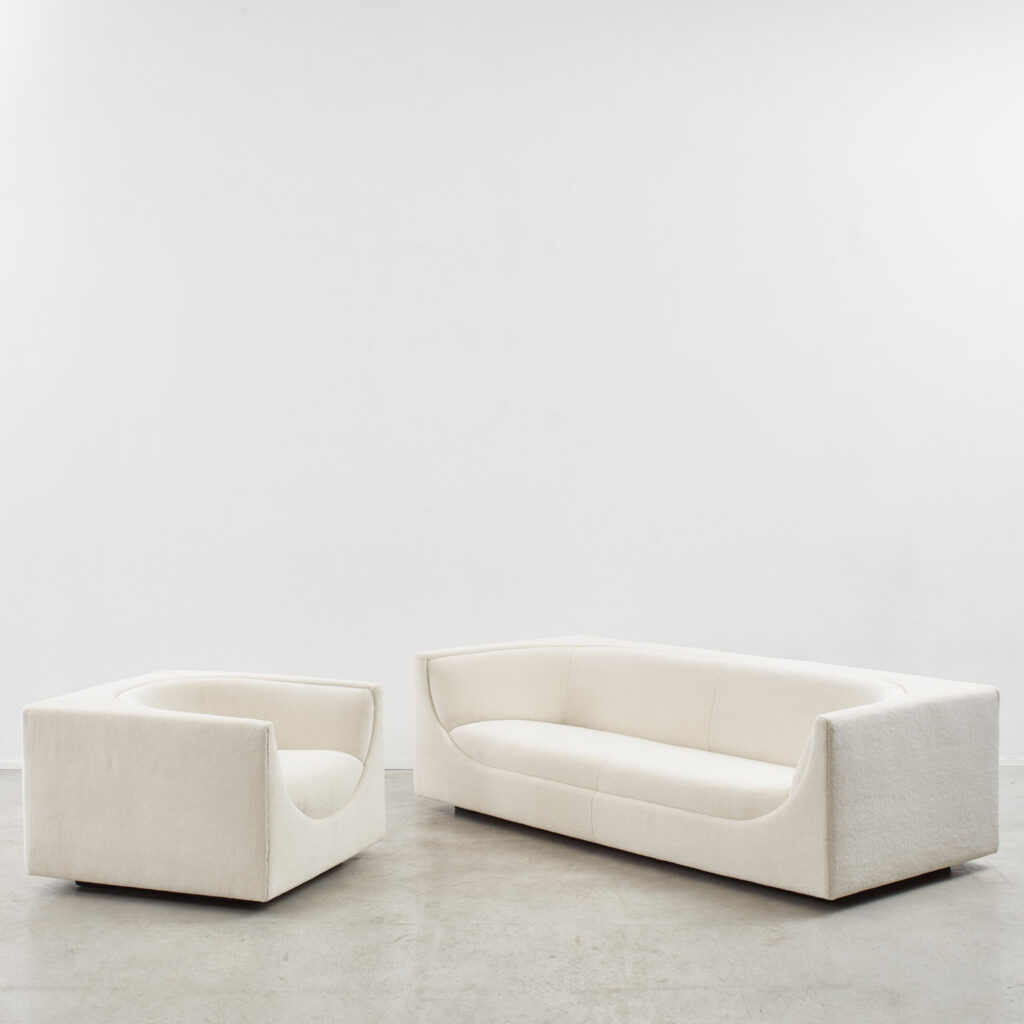 Jorge Zalszupin Cubo three-seater sofa