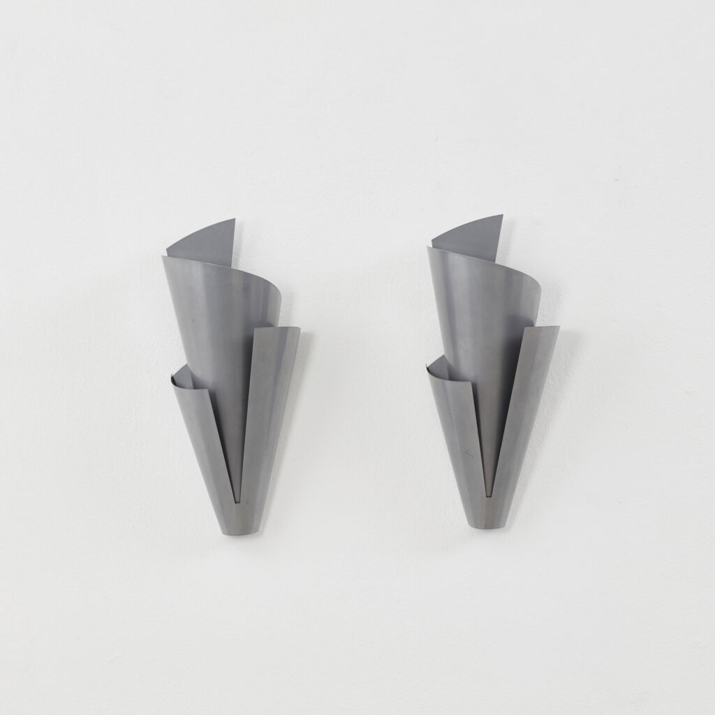 Ron Rezek enamelled steel wall sconces