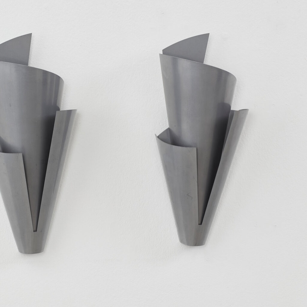 Ron Rezek enamelled steel wall sconces