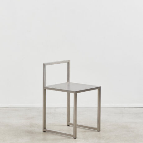 Philipp Plein chair in brushed steel