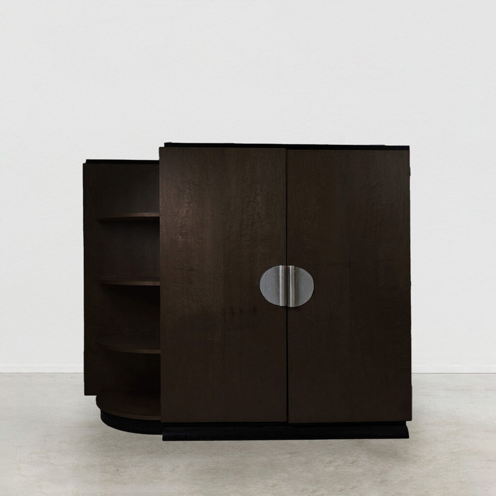 Art Deco sycamore wardrobe