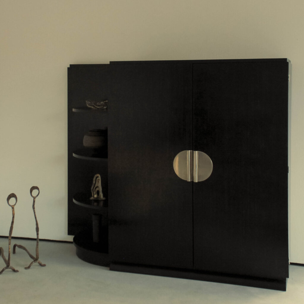 Art Deco sycamore wardrobe