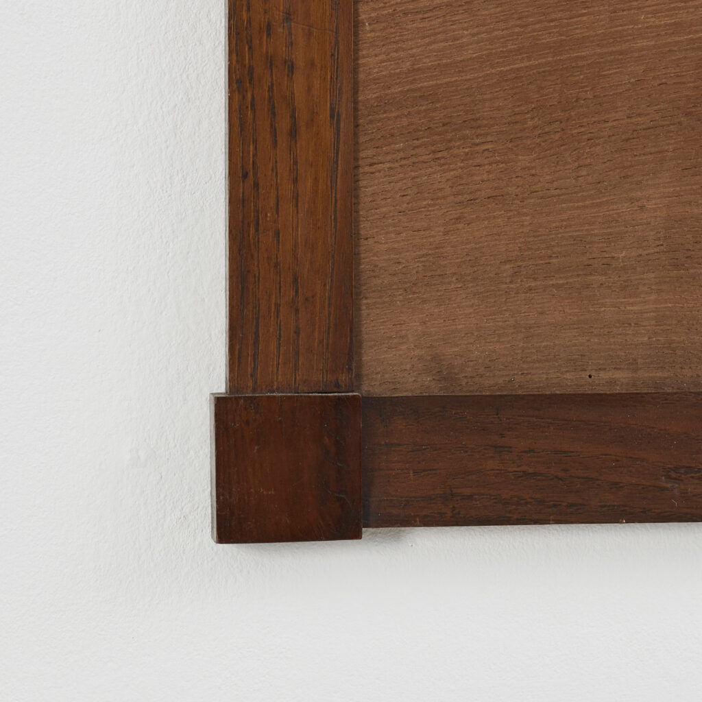 Pair of square walnut veneer frames