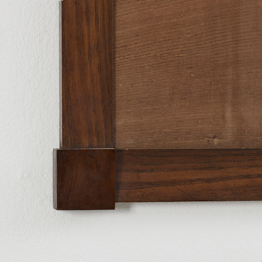 Pair of square walnut veneer frames