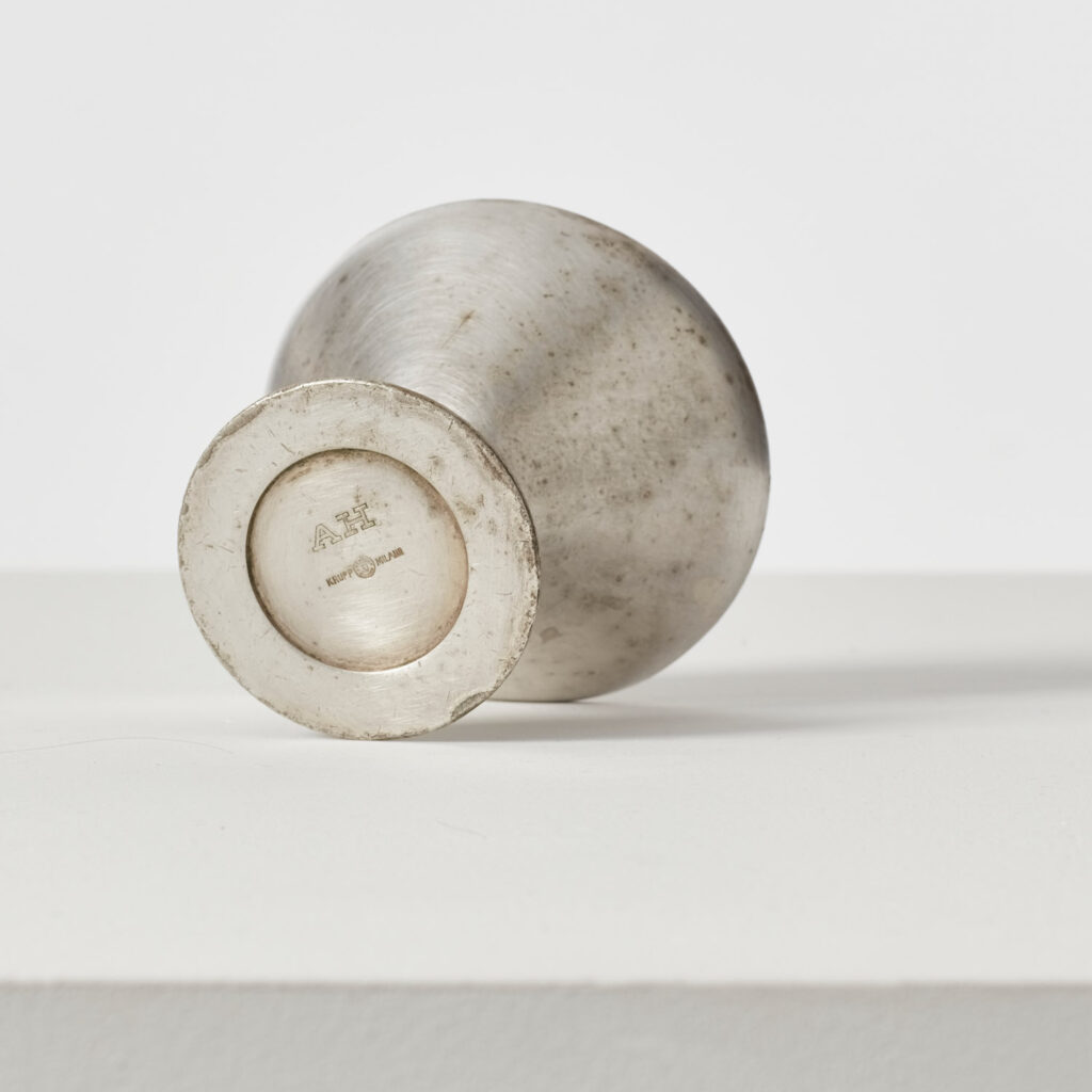 Gio Ponti six silver-plated cups