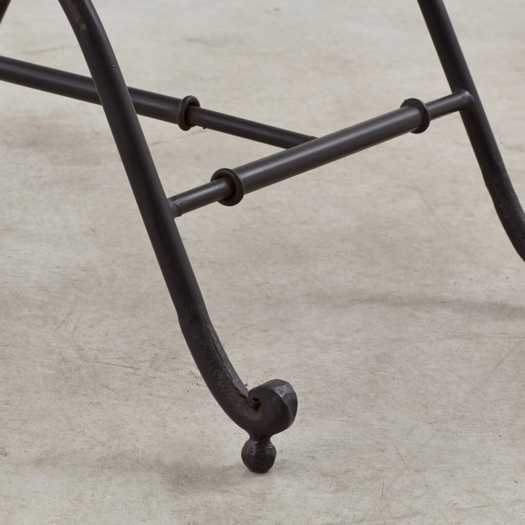 Pair of Regency-style metal garden seats