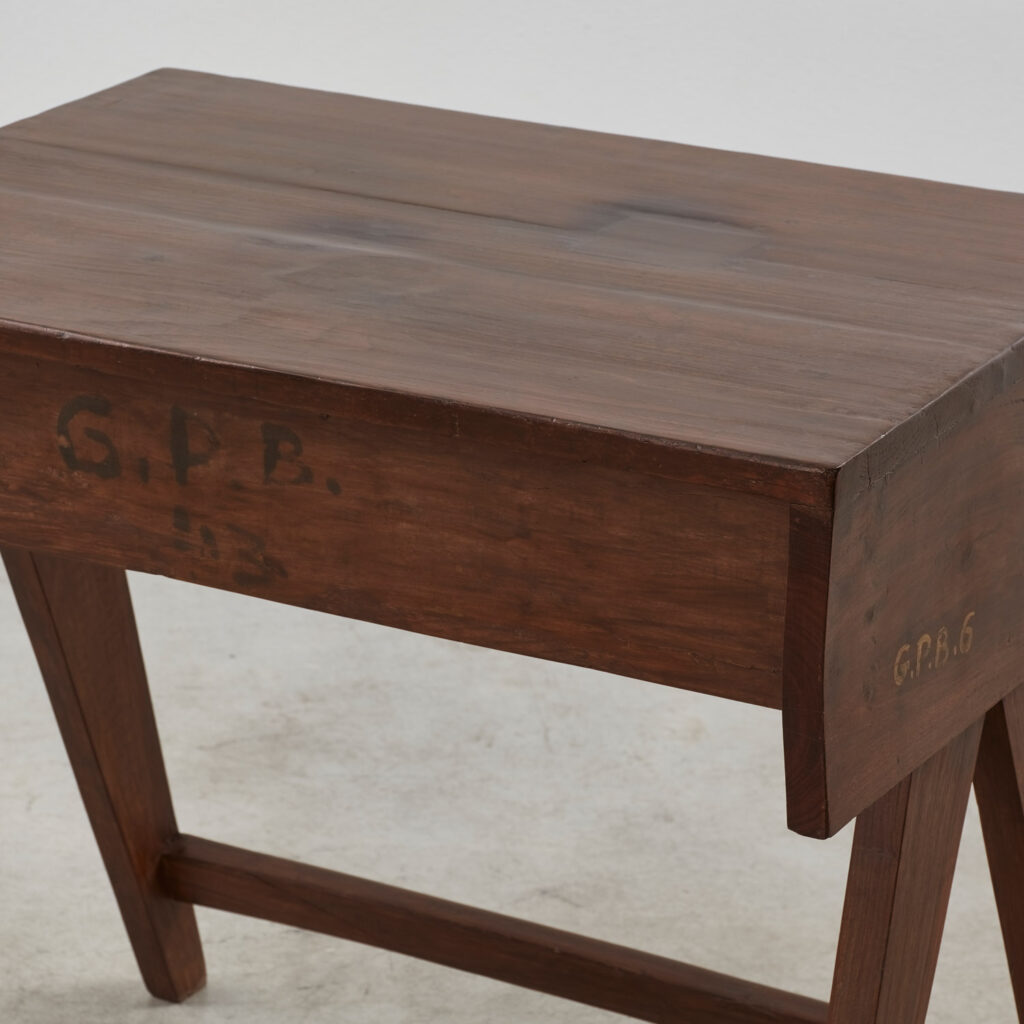 Pierre Jeanneret teak student desk