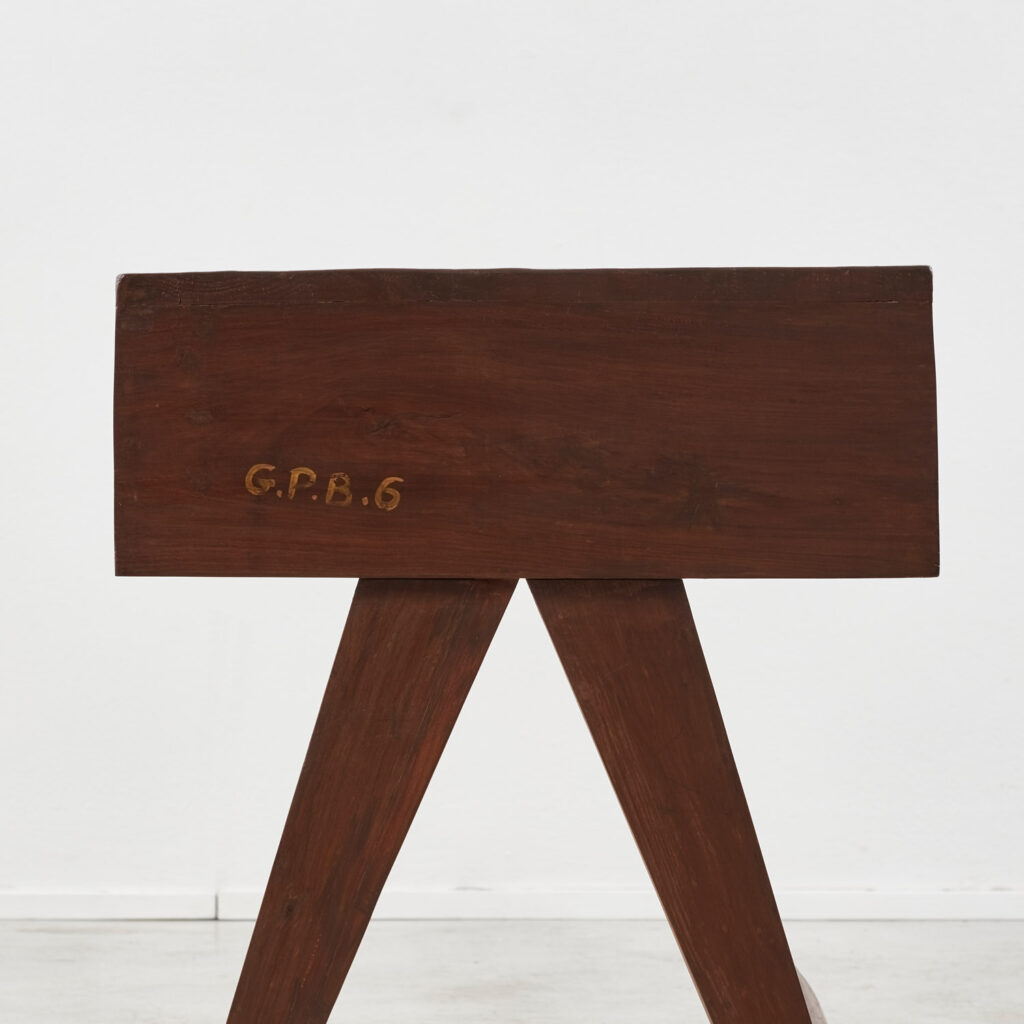 Pierre Jeanneret teak student desk