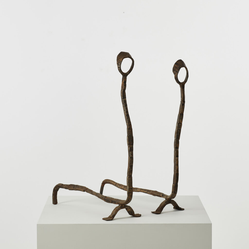 Salvino Marsura Alari Caminetto (fire andirons)