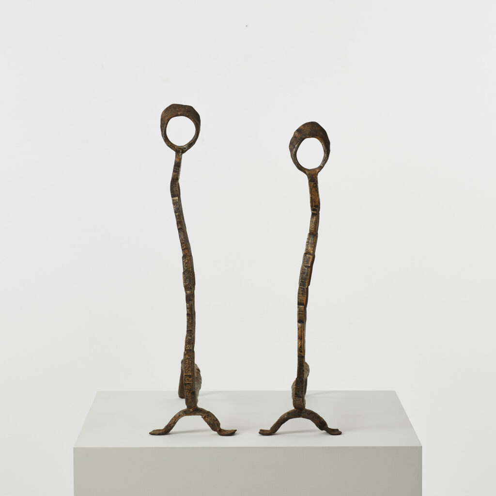 Salvino Marsura Alari Caminetto (fire andirons)