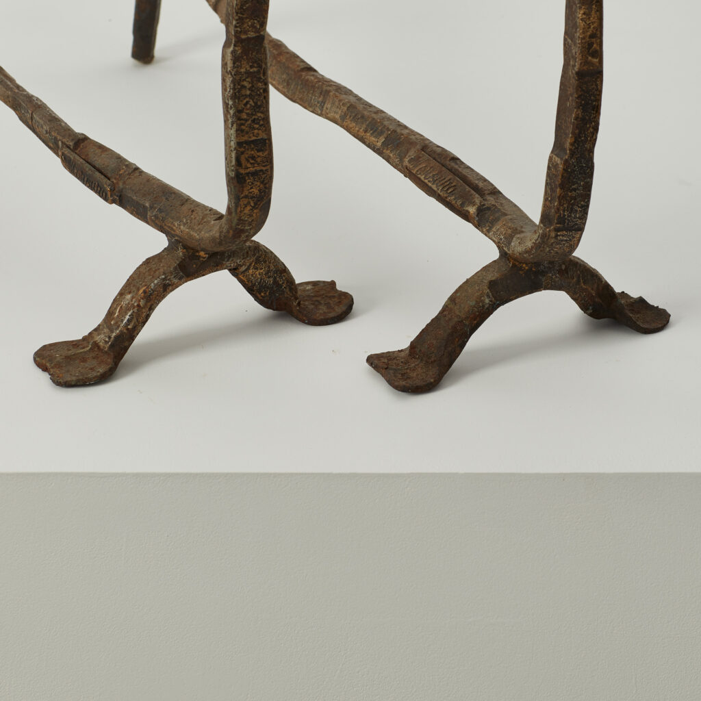 Salvino Marsura Alari Caminetto (fire andirons)