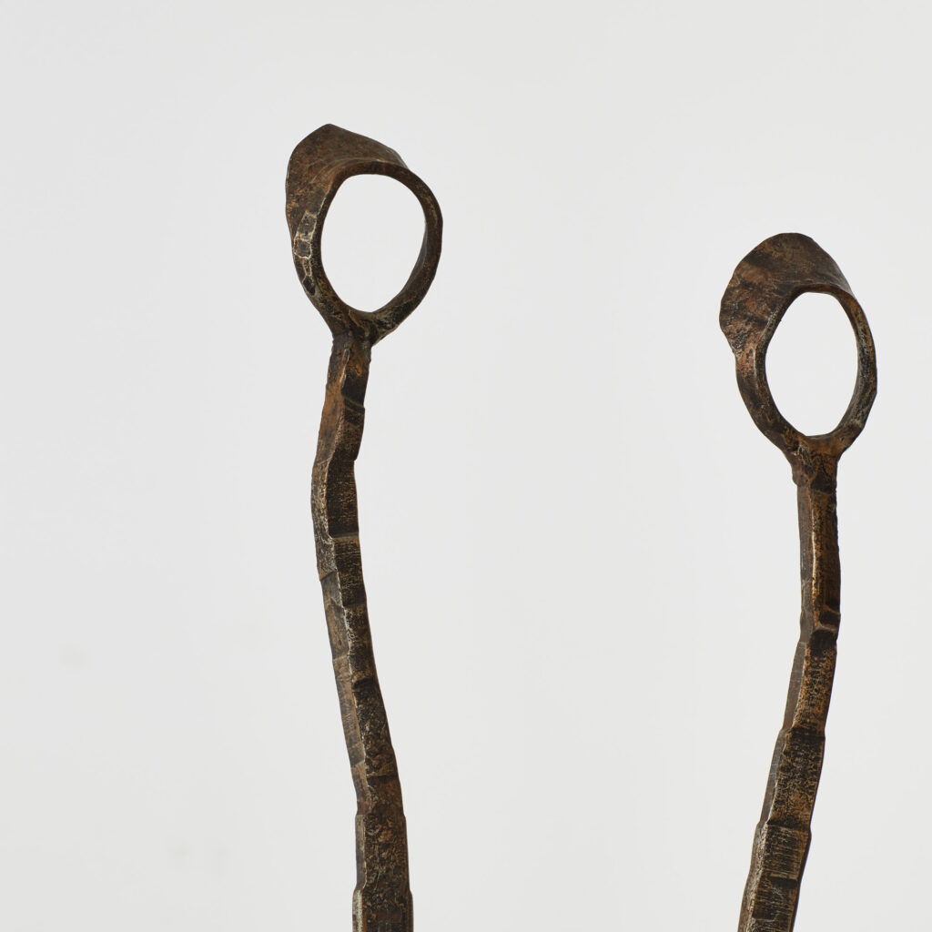 Salvino Marsura Alari Caminetto (fire andirons)