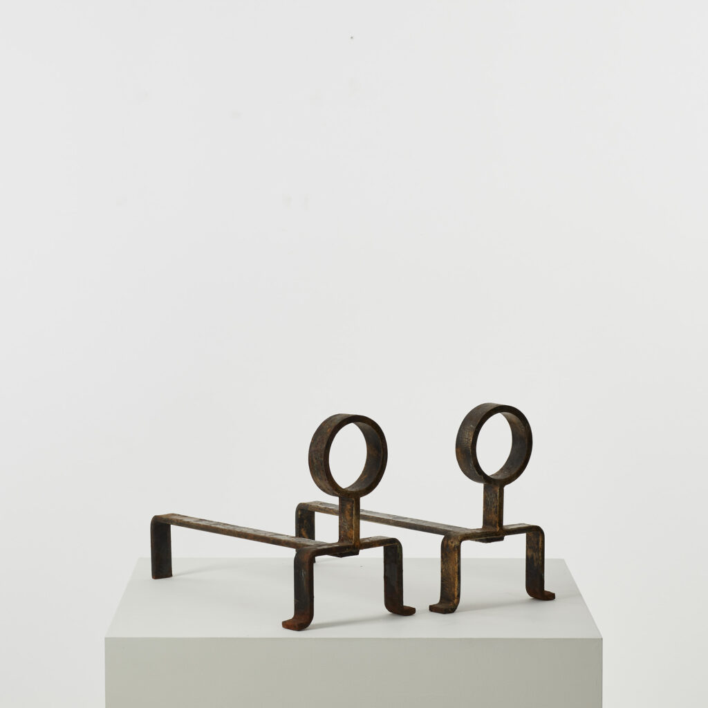 Salvino Marsura Alari Caminetto (fire andirons)