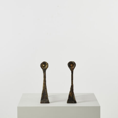 Salvino Marsura Alari Caminetto (fire andirons)