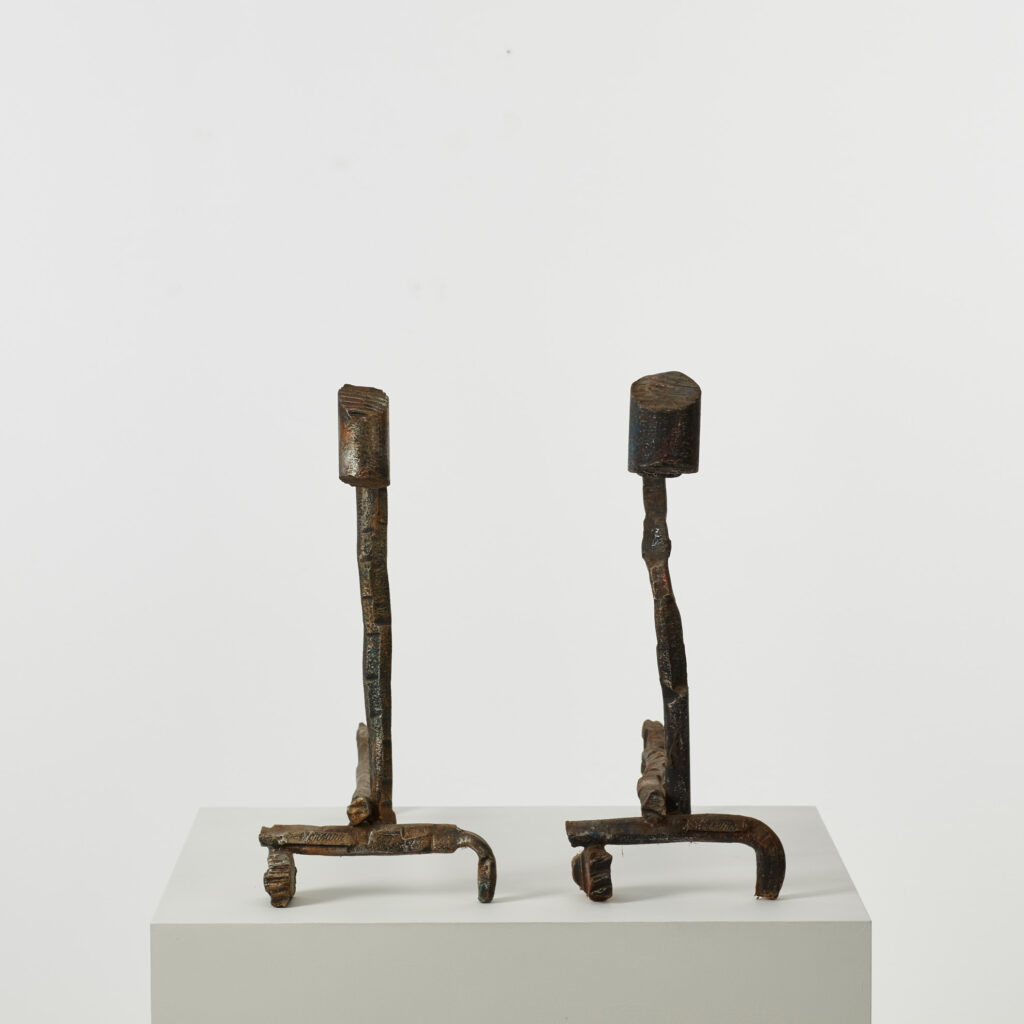 Salvino Marsura Alari Caminetto (fire andirons)