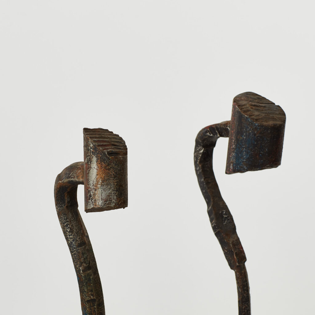 Salvino Marsura Alari Caminetto (fire andirons)