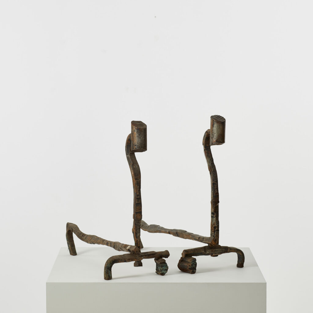 Salvino Marsura Alari Caminetto (fire andirons)