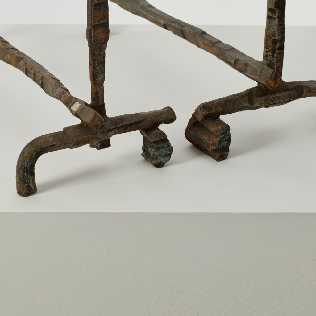 Salvino Marsura Alari Caminetto (fire andirons)