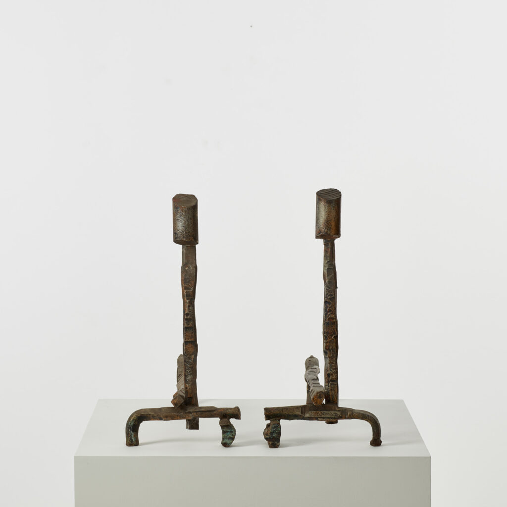 Salvino Marsura Alari Caminetto (fire andirons)