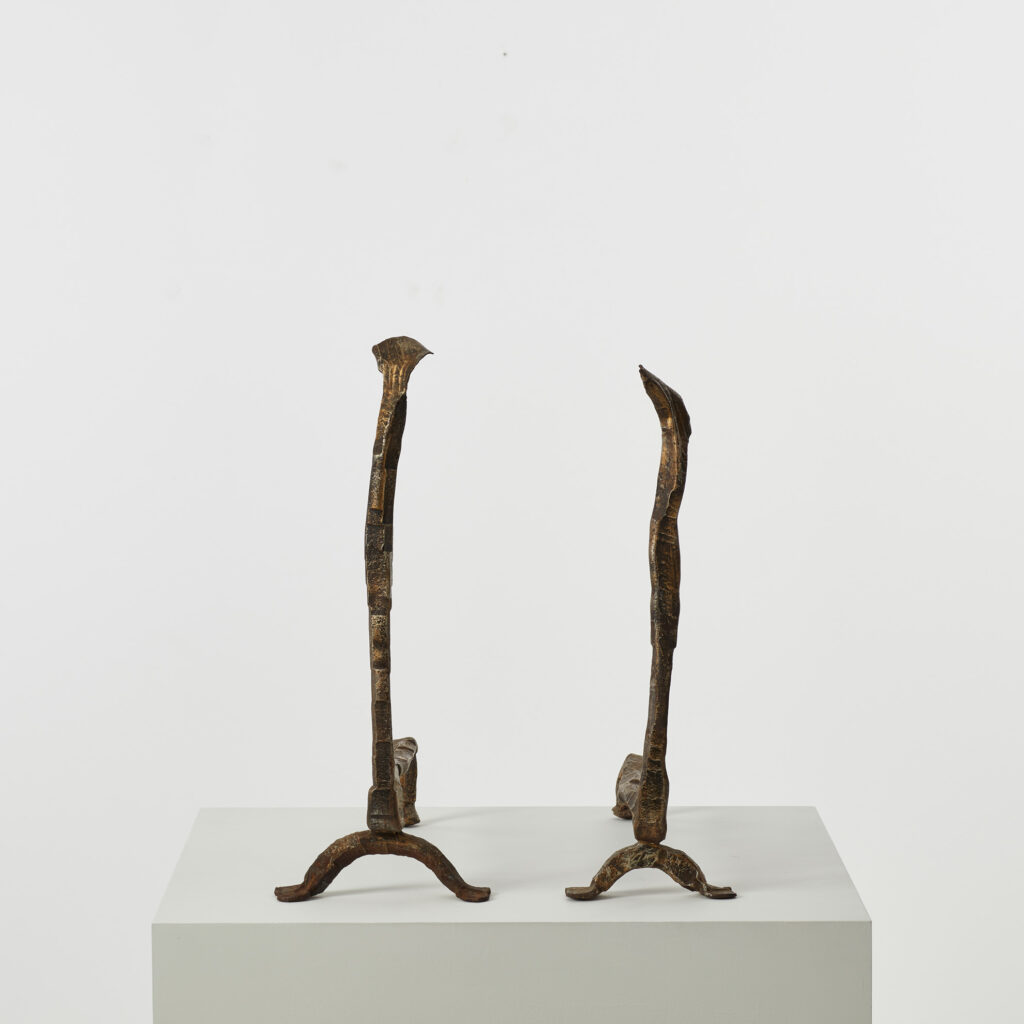 Salvino Marsura Alari Caminetto (fire andirons)