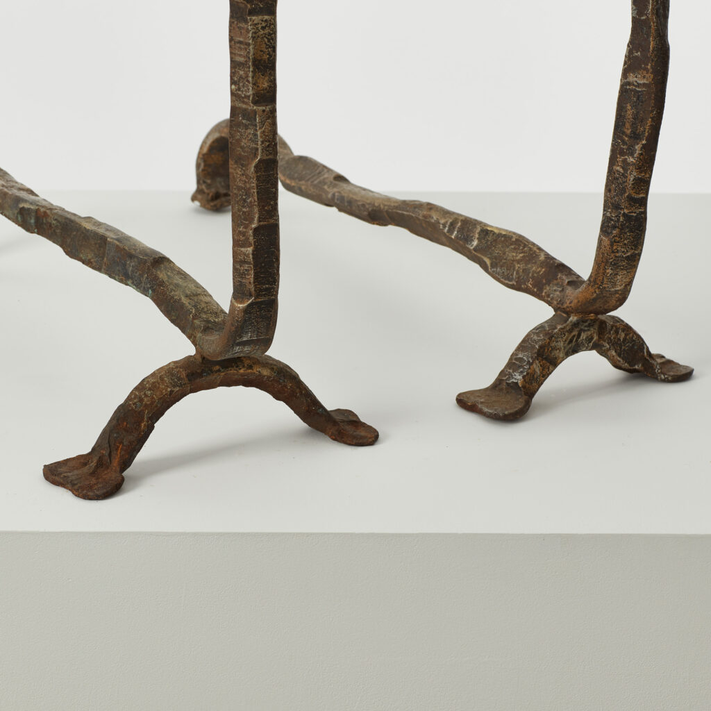 Salvino Marsura Alari Caminetto (fire andirons)