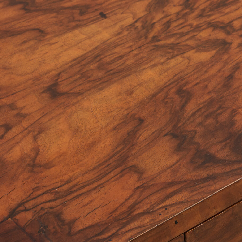 Art Deco bedside tables in walnut veneer