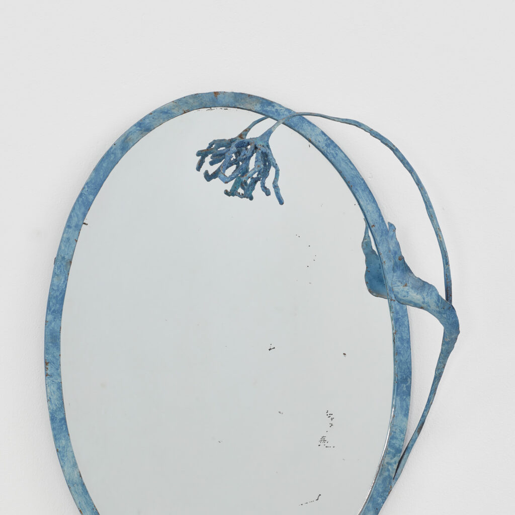Salvino Marsura Foglia oval mirror