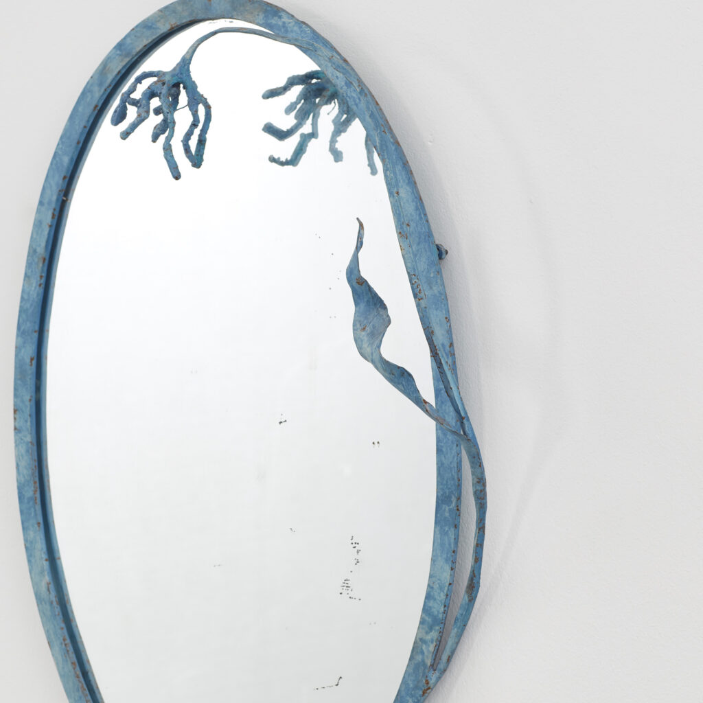 Salvino Marsura Foglia oval mirror