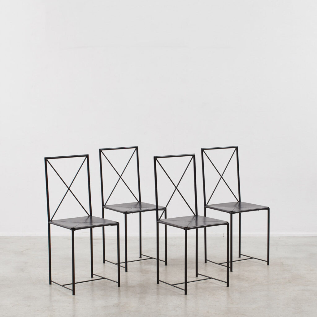 Asnago & Vender set of Moka chairs