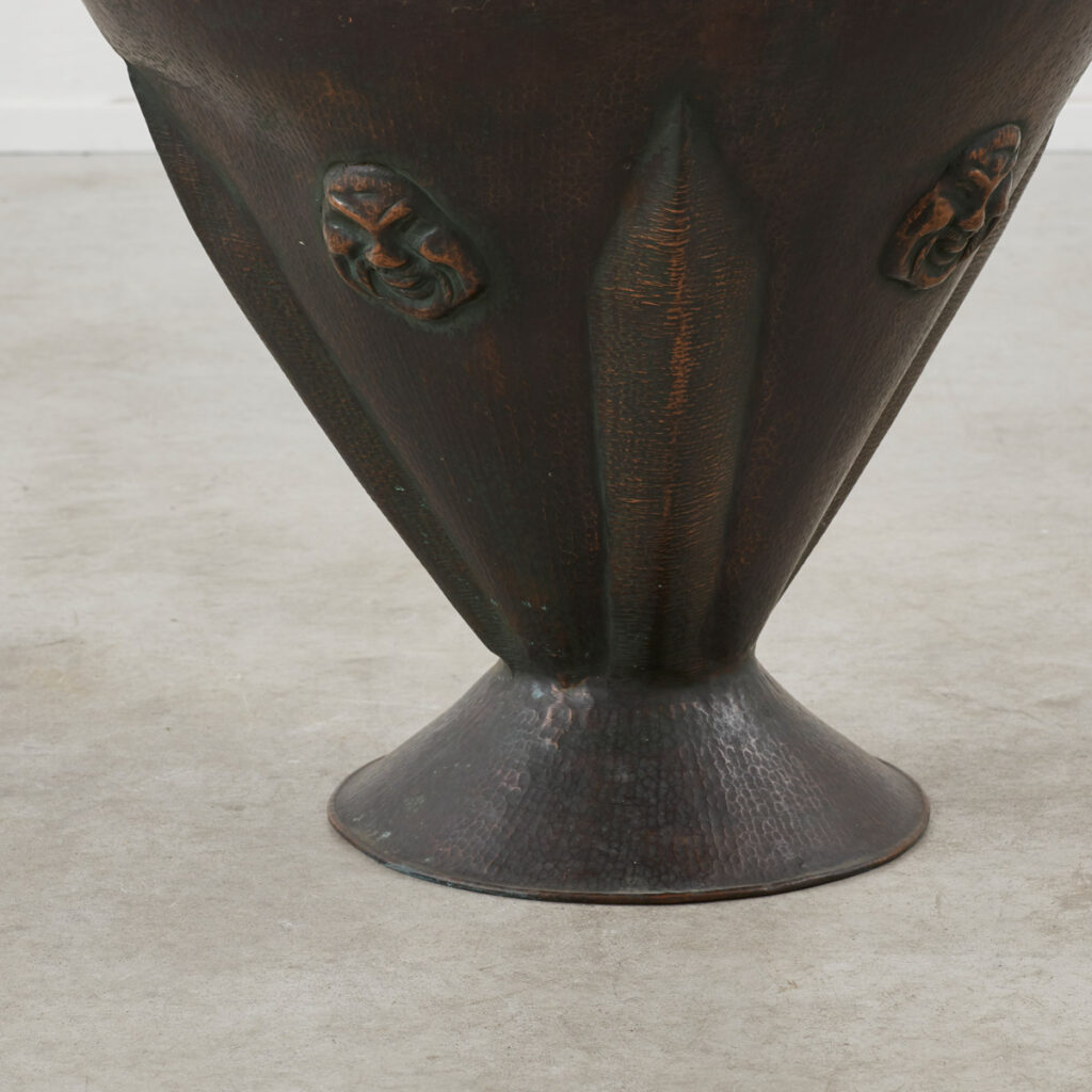 Angelo Bragalini large vase in copper