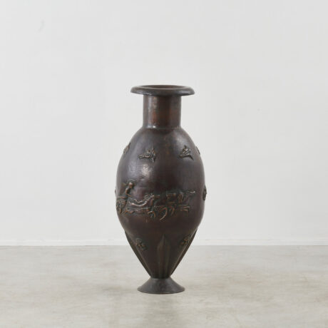 Angelo Bragalini large vase in copper