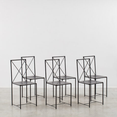Asnago & Vender set of Moka chairs