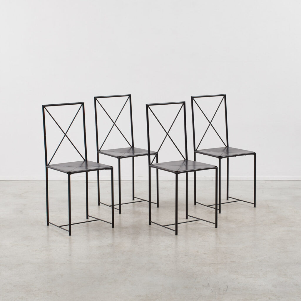 Asnago & Vender set of Moka chairs