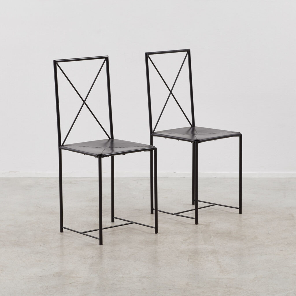 Asnago & Vender set of Moka chairs