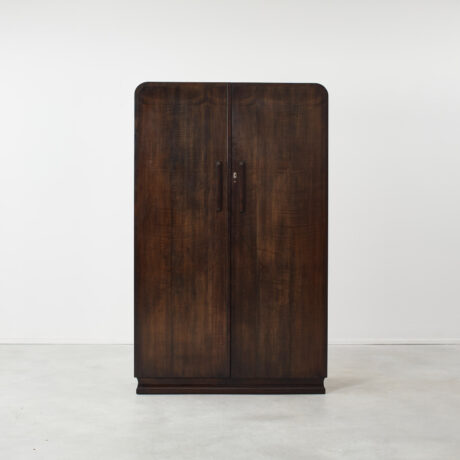 Art Deco walnut veneered wardrobe