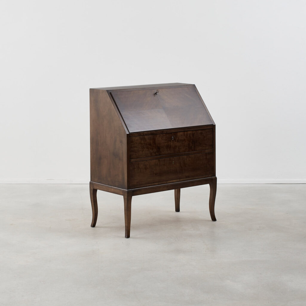 Art Deco bureau in painted birch