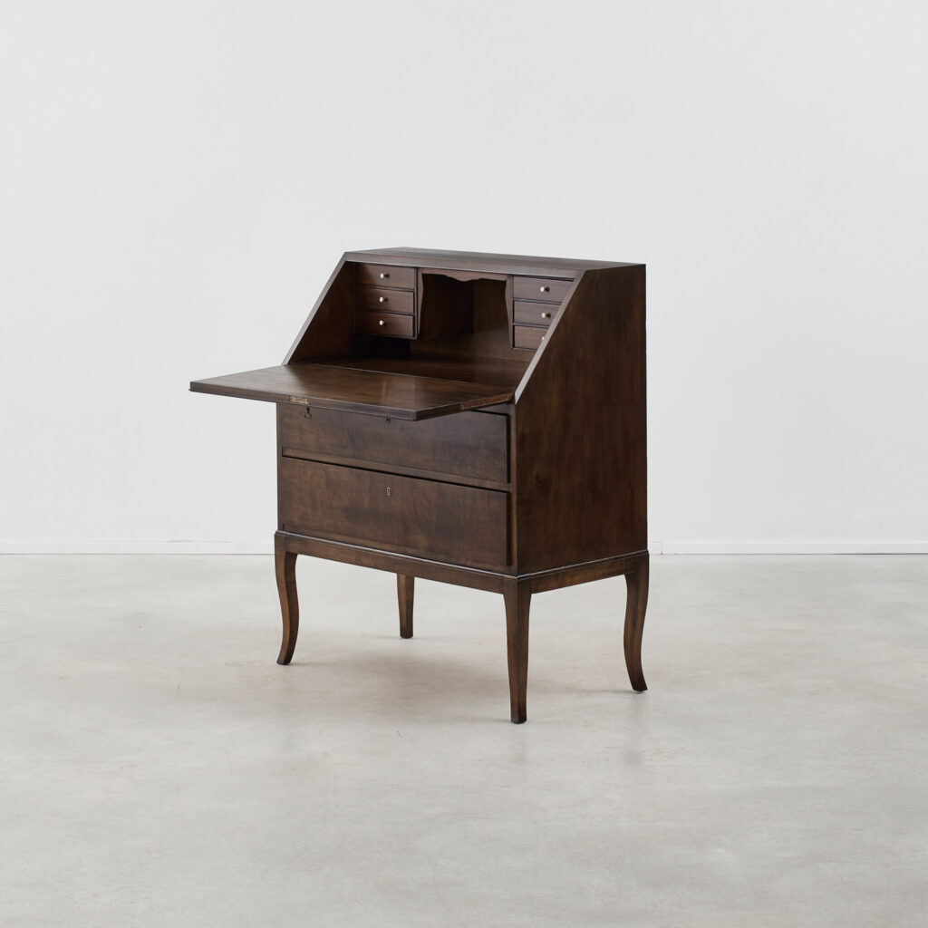 Art Deco bureau in painted birch